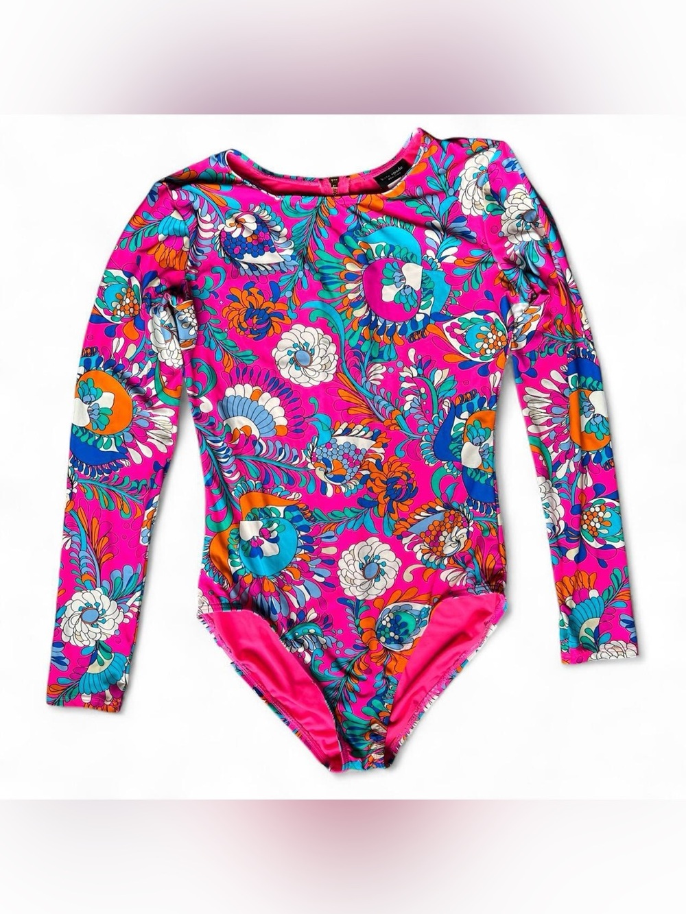 Kate Spade Long Sleeve Pink Swimsuit